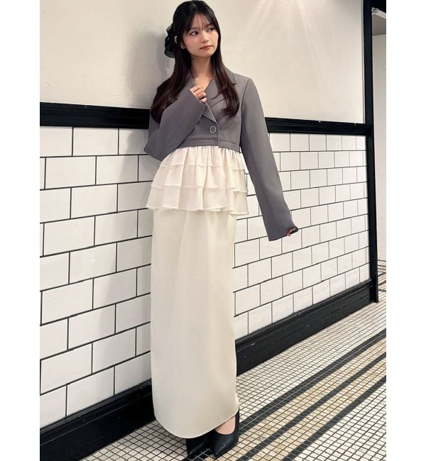 RESEXXY「ドッキングフリルミディジャケット」|その他|