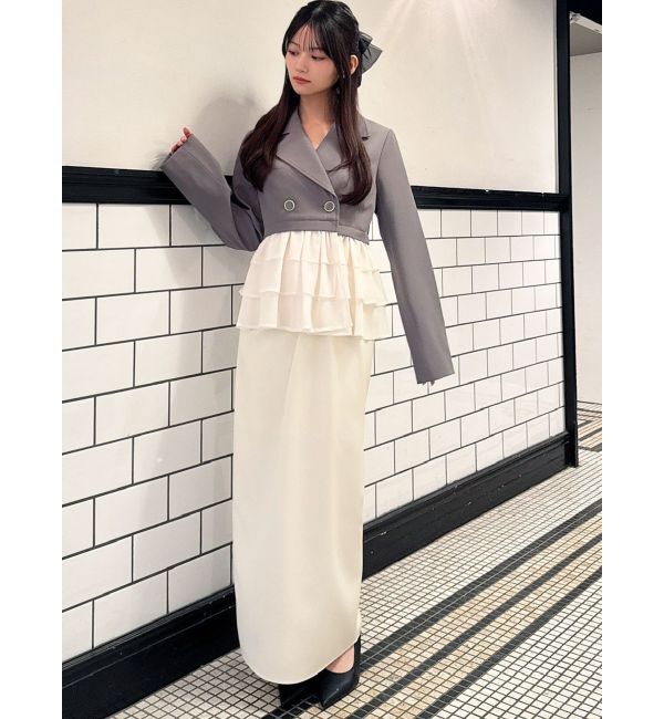 RESEXXY「ドッキングフリルミディジャケット」|その他|