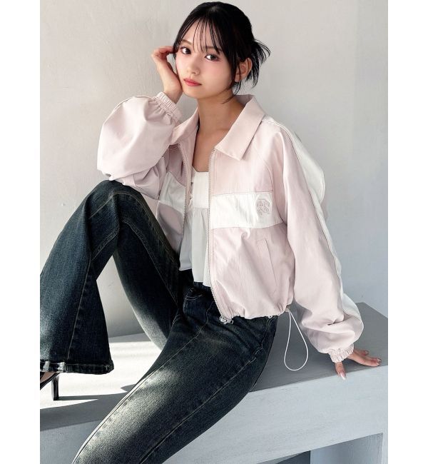 RESEXXY「バイカラーパイピングブルゾン」|ブルゾン・スタジャン|