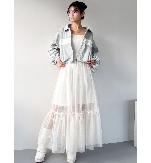 RESEXXY「バイカラーパイピングブルゾン」|ブルゾン・スタジャン|