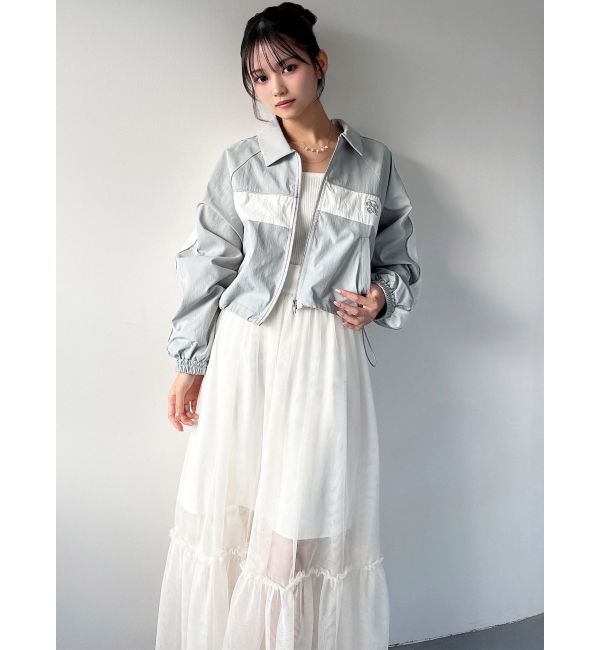 RESEXXY「バイカラーパイピングブルゾン」|ブルゾン・スタジャン|