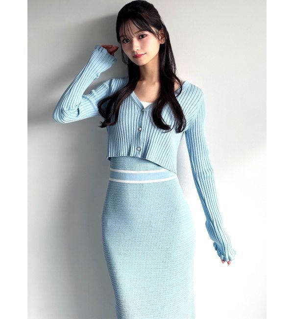 RESEXXY「オープンワークコンビニットワンピース」|ワンピース|