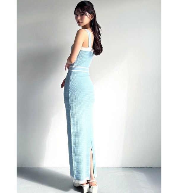 RESEXXY「オープンワークコンビニットワンピース」|ワンピース|