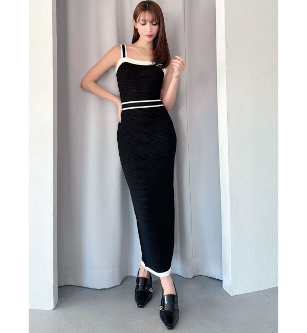 RESEXXY「オープンワークコンビニットワンピース」|ワンピース|