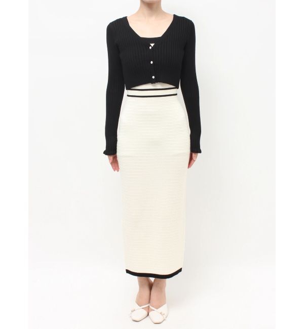 RESEXXY「オープンワークコンビニットワンピース」|ワンピース|