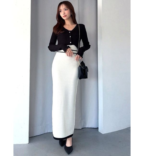 RESEXXY「オープンワークコンビニットワンピース」|ワンピース|