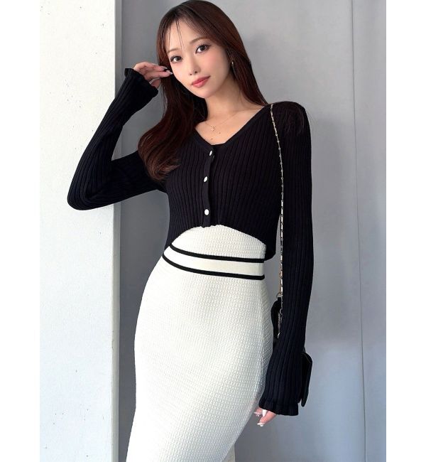 RESEXXY「オープンワークコンビニットワンピース」|ワンピース|