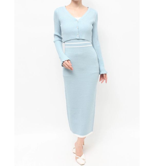 RESEXXY「オープンワークコンビニットワンピース」|ワンピース|