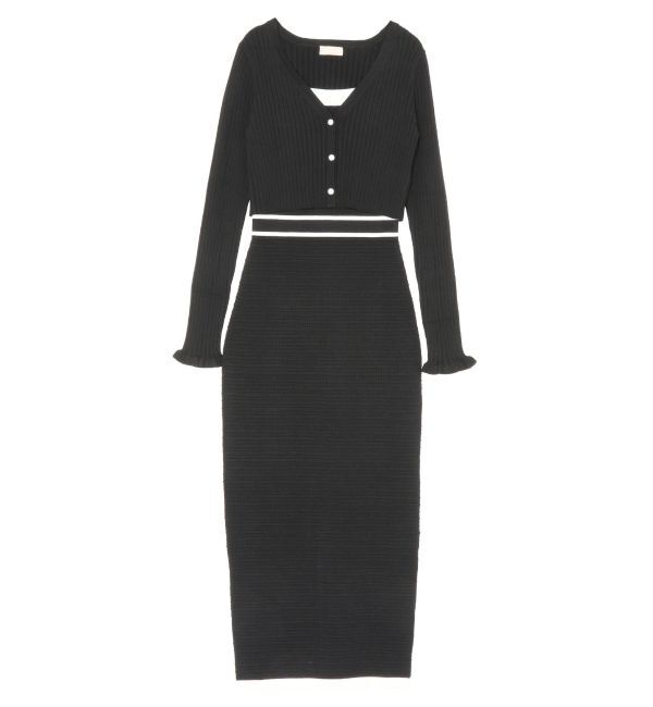 RESEXXY「オープンワークコンビニットワンピース」|ワンピース|