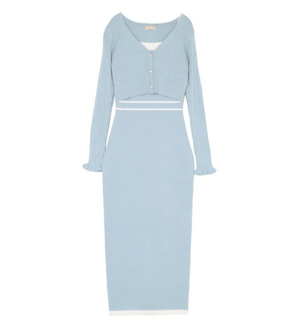 RESEXXY「オープンワークコンビニットワンピース」|ワンピース|