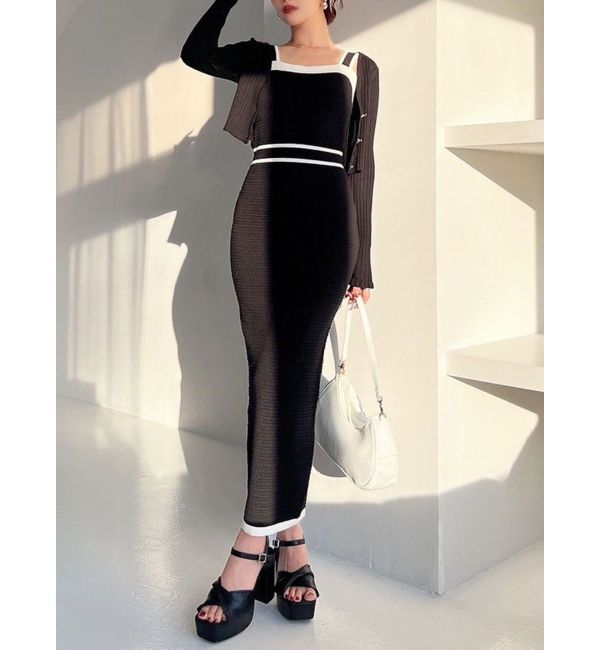 RESEXXY「オープンワークコンビニットワンピース」|ワンピース|