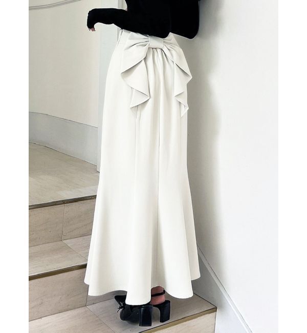 RESEXXY「バックリボンマーメイドスカート」|スカート|アイボリー