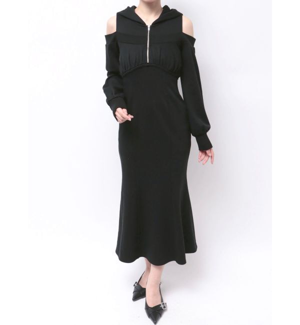 RESEXXY「【追加生産分】レイヤードフーディワンピース」|ワンピース|