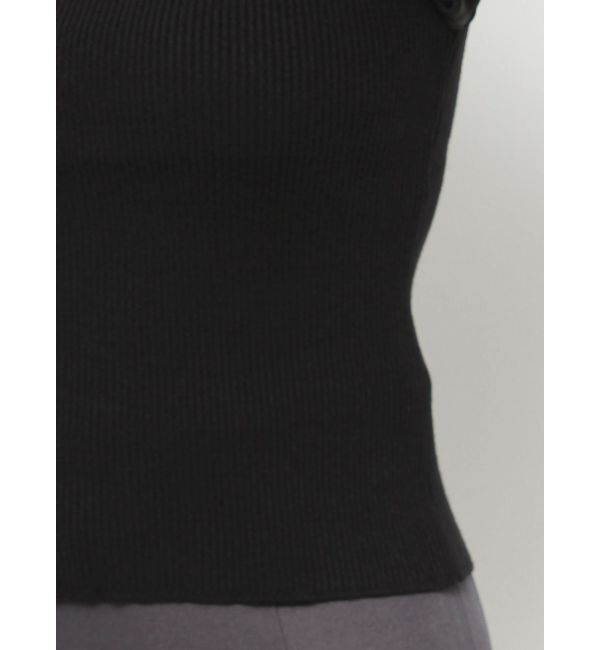 MERCURYDUO「2WAY異素材パフスリーブカットアウトニット」|ニット・セーター|