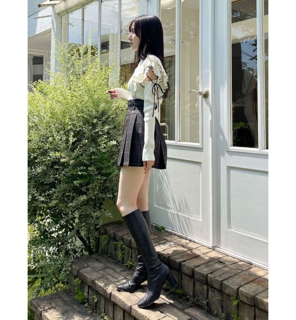 MERCURYDUO「ベルト付きチェックプリーツミニスカパン」|その他|