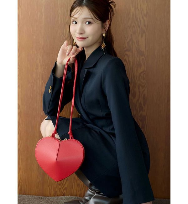 MERCURYDUO「【MILLELA FIRENZE】ハート型バッグ」|ショルダー・メッセンジャー|レッド