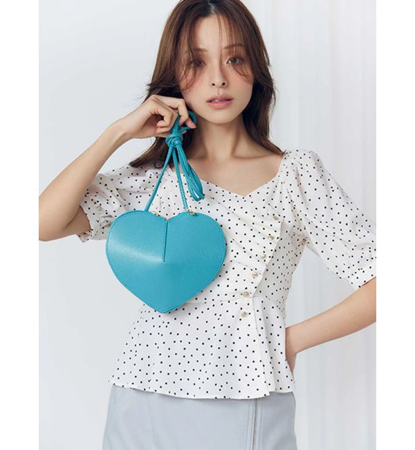 MERCURYDUO「【MILLELA FIRENZE】ハート型バッグ」|ショルダー・メッセンジャー|グリーン