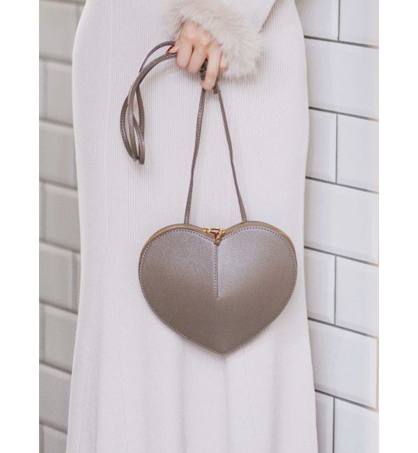 MERCURYDUO「【MILLELA FIRENZE】ハート型バッグ」|ショルダー・メッセンジャー|ベージュ