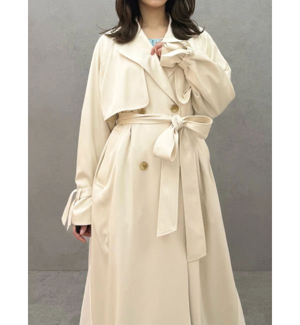 MERCURYDUO「バックチュールトレンチコート」|トレンチコート|