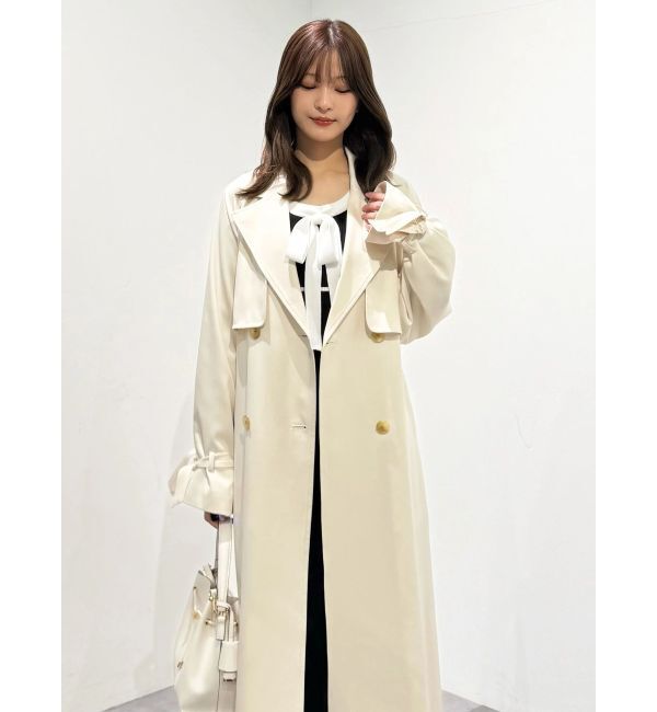 MERCURYDUO「バックチュールトレンチコート」|トレンチコート|