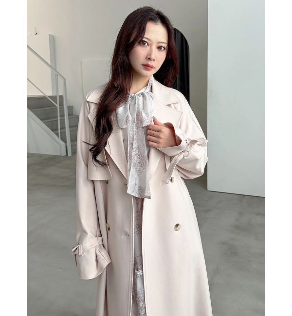 MERCURYDUO「バックチュールトレンチコート」|トレンチコート|