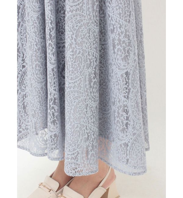 MERCURYDUO「レースパイピングロングワンピース」|ワンピース|