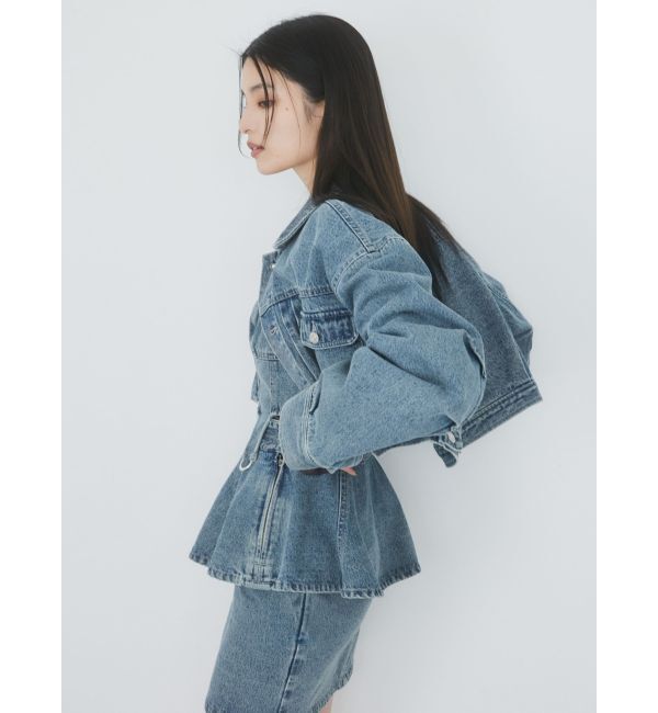 MURUA「ショートデニムジャケット【セットアップ着用可】」|デニムジャケット|