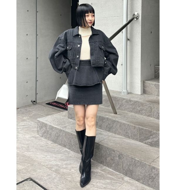 MURUA「ショートデニムジャケット【セットアップ着用可】」|デニムジャケット|