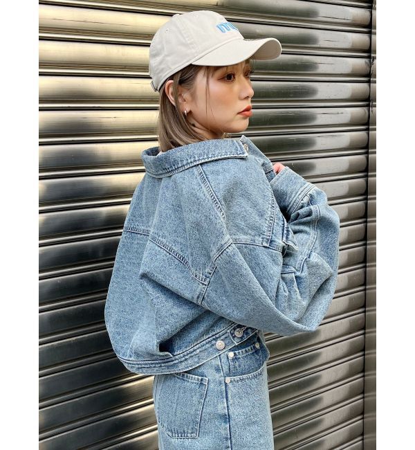 MURUA「ショートデニムジャケット【セットアップ着用可】」|デニムジャケット|