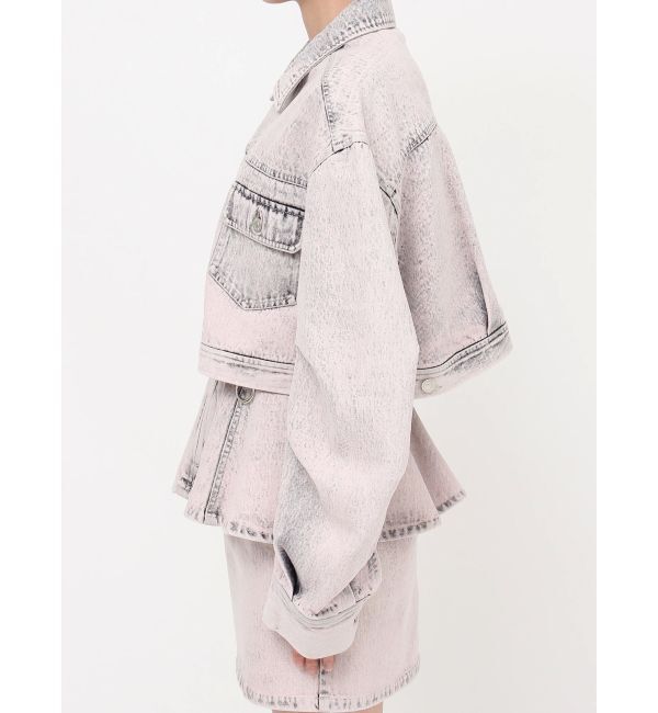 MURUA「ショートデニムジャケット【セットアップ着用可】」|デニムジャケット|