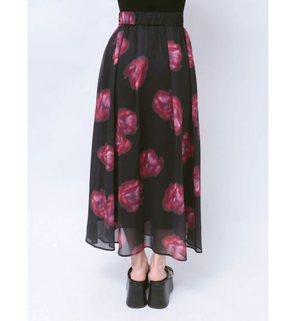 MURUA「ニュアンスフラワープリントスカート」|スカート|