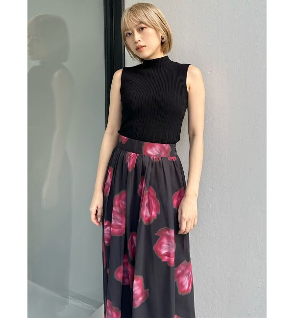 MURUA「ニュアンスフラワープリントスカート」|スカート|