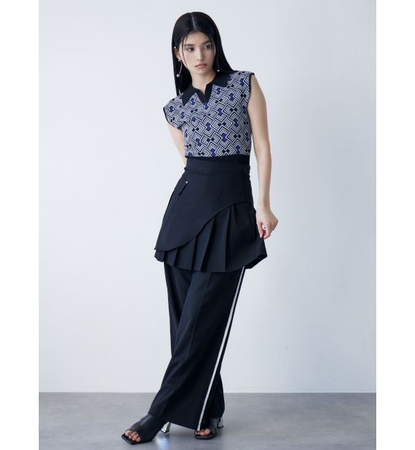 MURUA「ジオメトリックニットタンク」|タンクトップ|