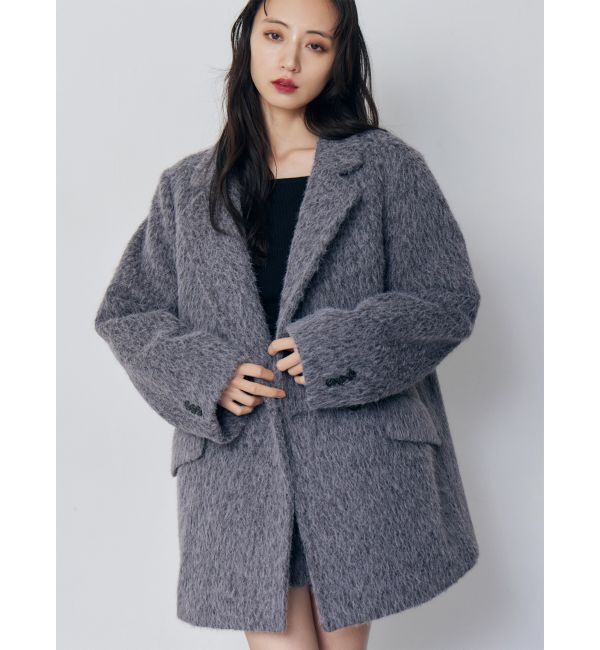 MURUA「シャギーテーラードコート」|その他|グレー