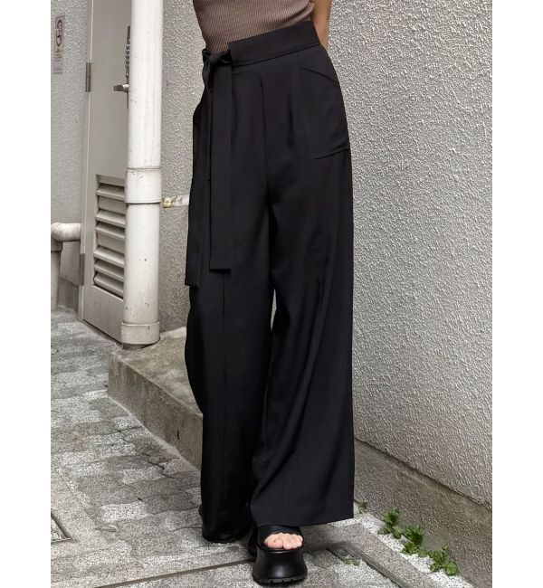 MURUA「ハイウエストデザインパンツ」|その他|ブラック