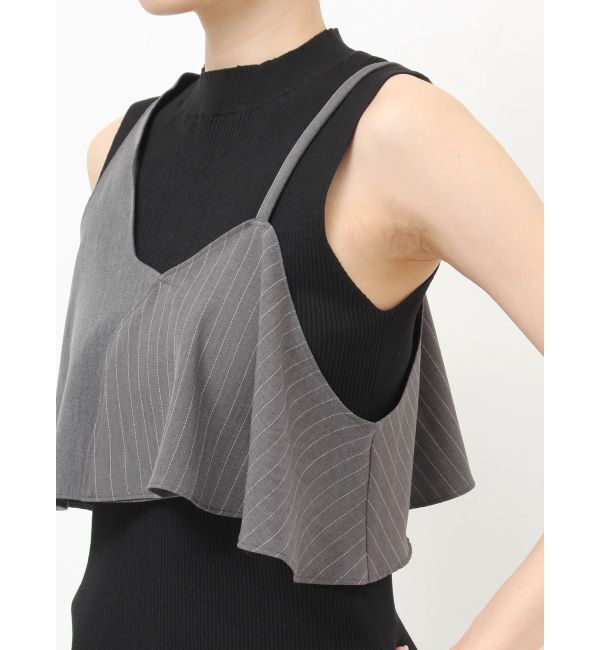 MURUA「ビスチェレイヤードニットタンク」|タンクトップ|