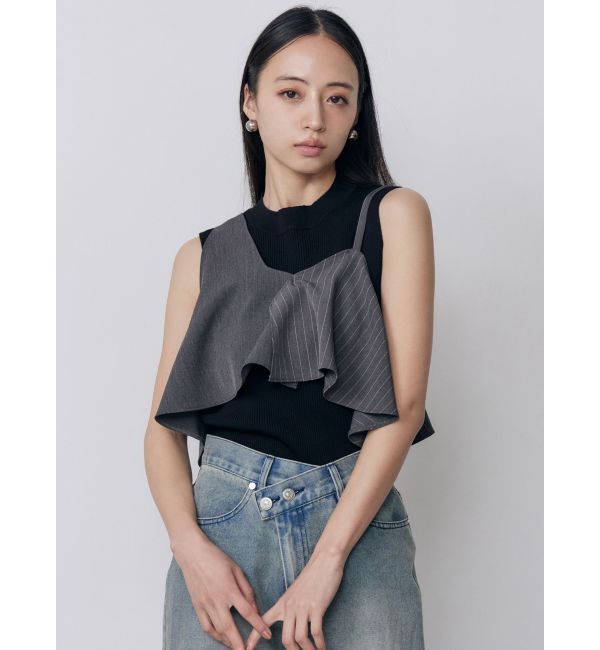 MURUA「ビスチェレイヤードニットタンク」|タンクトップ|