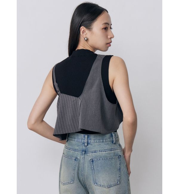 MURUA「ビスチェレイヤードニットタンク」|タンクトップ|