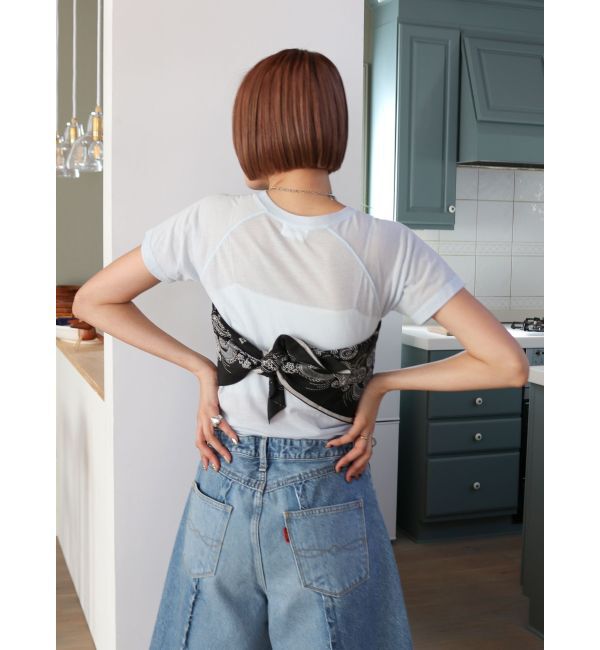 Ungrid「ペイズリー柄大判スカーフ」|バンダナ・スカーフ|