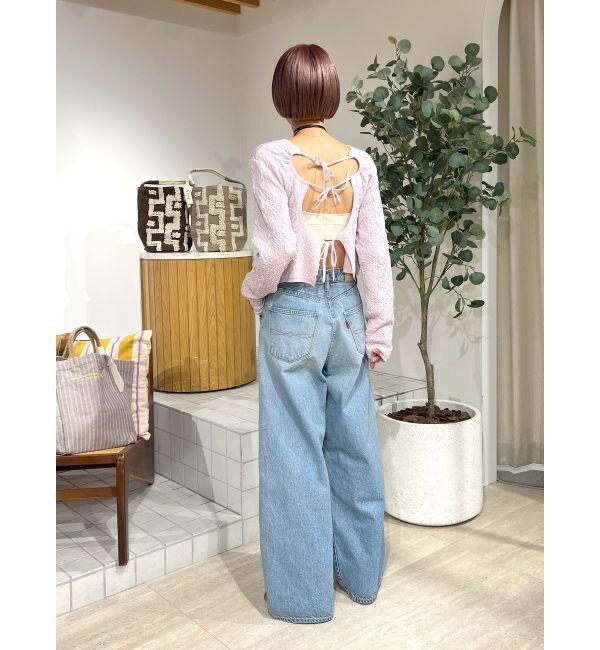 Ungrid「ウエストタックカーブデニム」|デニム|