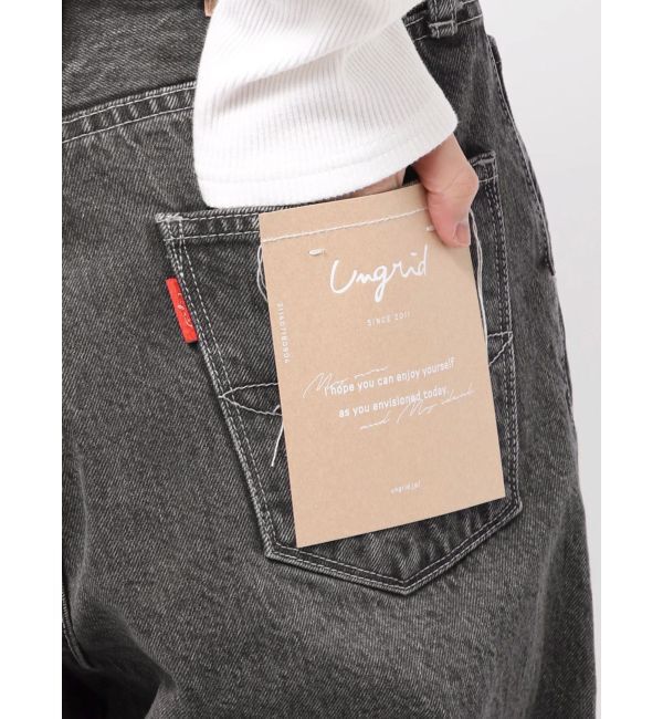 Ungrid「ウエストタックカーブデニム」|デニム|