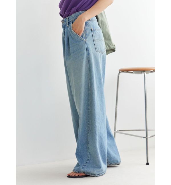 Ungrid「ウエストタックカーブデニム」|デニム|