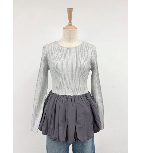 Ungrid「バルーンデザインバックオープンニット」|ニット・セーター|