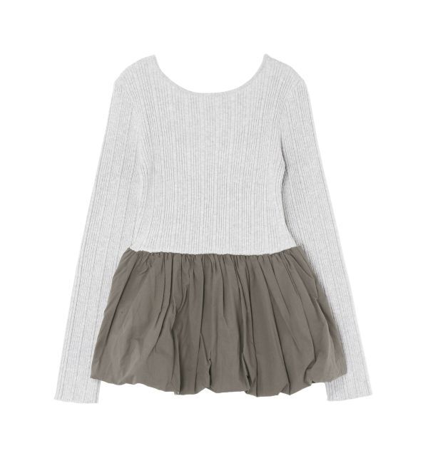 Ungrid「バルーンデザインバックオープンニット」|ニット・セーター|