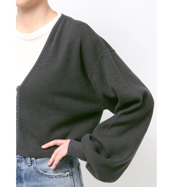 Ungrid「ハニカムショートカーディガン」|カーディガン|