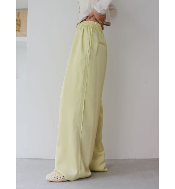 Ungrid「サテンタックワイドパンツ」|その他|