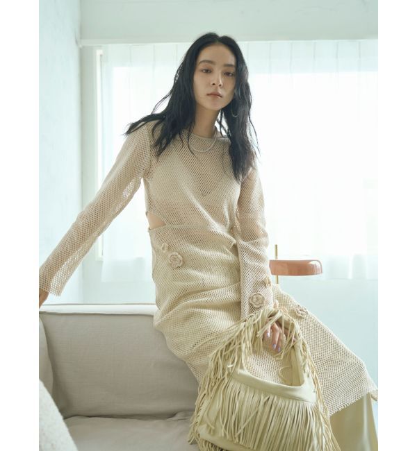 Ungrid「サテンタックワイドパンツ」|その他|