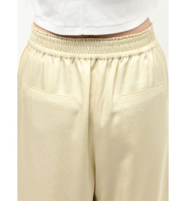 Ungrid「サテンタックワイドパンツ」|その他|