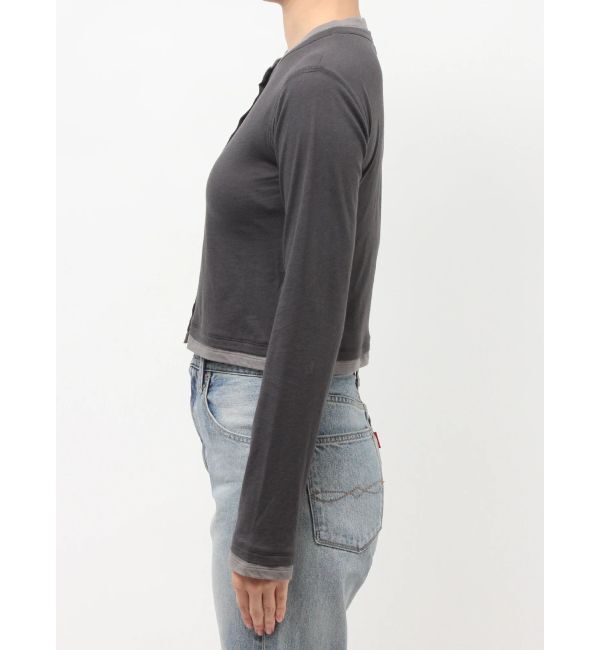 Ungrid「カシミヤ混レイヤードデザインカーディガン」|カーディガン|