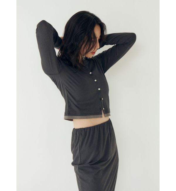 Ungrid「カシミヤ混レイヤードデザインカーディガン」|カーディガン|